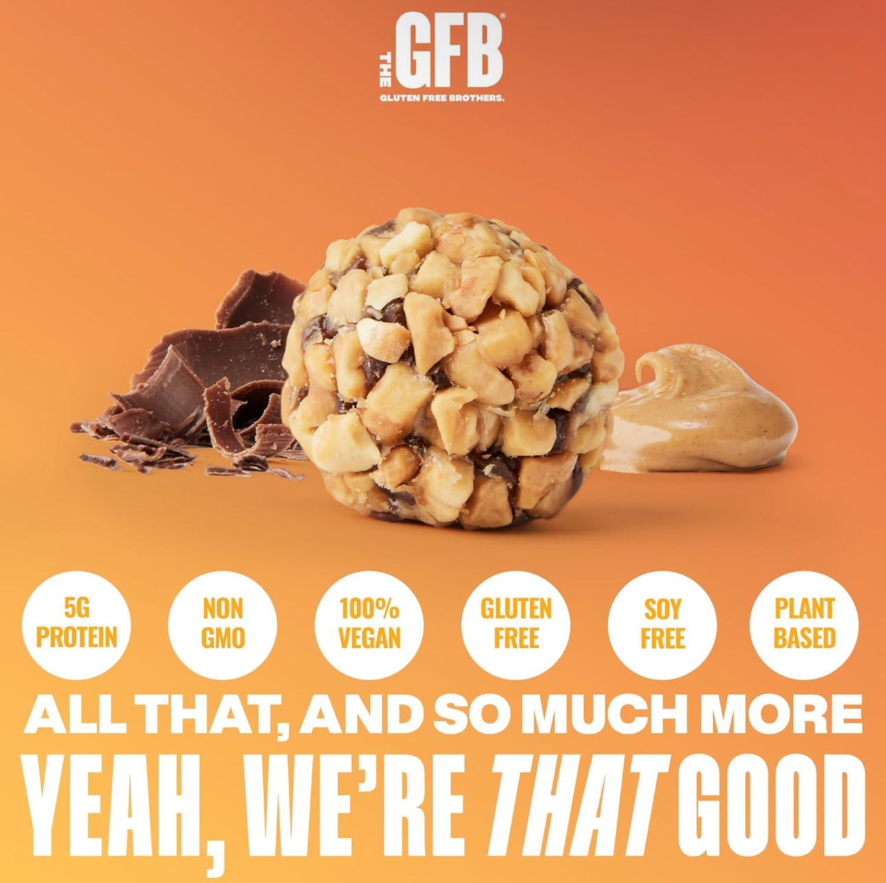 The GFB Variety Pack Protein Bites - Gluten Free, Plant Based, Non GMO, Sustainably Made – Ridiculously Tasty, Healthy, Vegan, Protein Energy Balls, 4 oz - Pack of 4