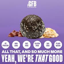 The GFB Gluten Free Protein Cookie Bites Nut Free Variety Pack – Super Tasty Allergen Friendly Fudge Brownie, Cookie Dough & Birthday Cake Vegan Protein Bites, 4 oz - Pack of 6