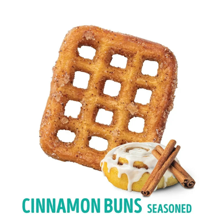 Lenny & Larry's Cinnamon Buns FITZELS- Sweet & Savory Pretzel Snacks Incredibly Tasty, High Protein Salty, Vegan, 20 g's of Plant Based Protein, 3 oz - Pack of 8