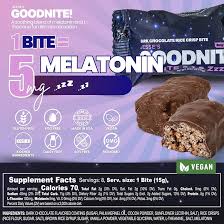 GOODNITE! Sleep Bites – Proprietary Blend with 5mg Melatonin & L-Theanine – Vegan, Gluten-Free, Kosher – Dark Chocolate Protein Snack for Restful Sleep – Pack of 8