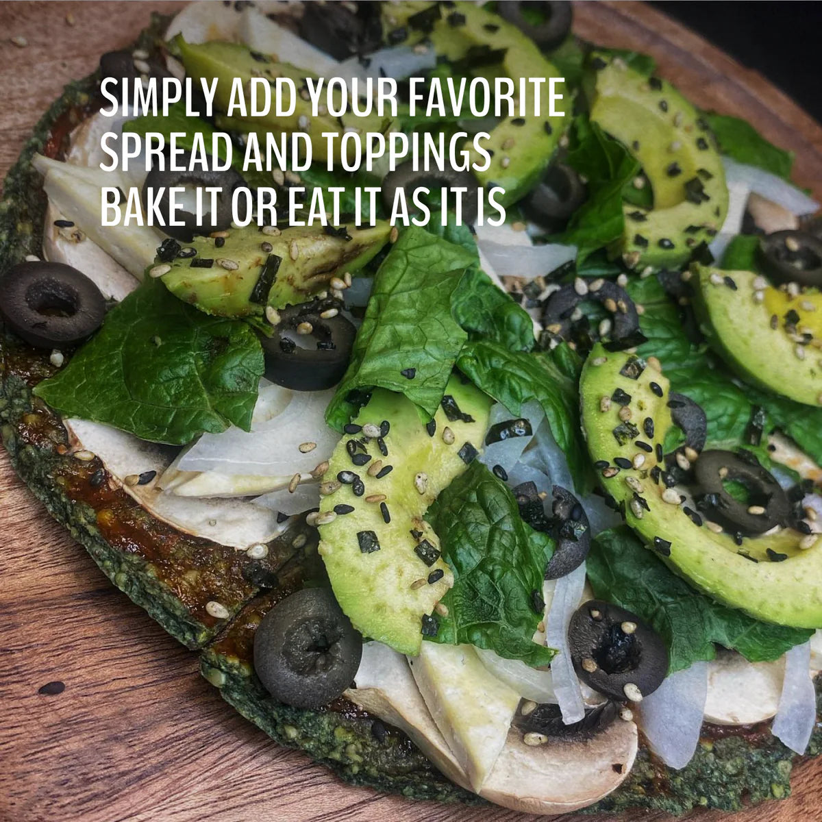 Wrawp Variety Pizza Crust - Spirulina| Organic - Pack of 3 - Organic, Paleo, Gluten Free