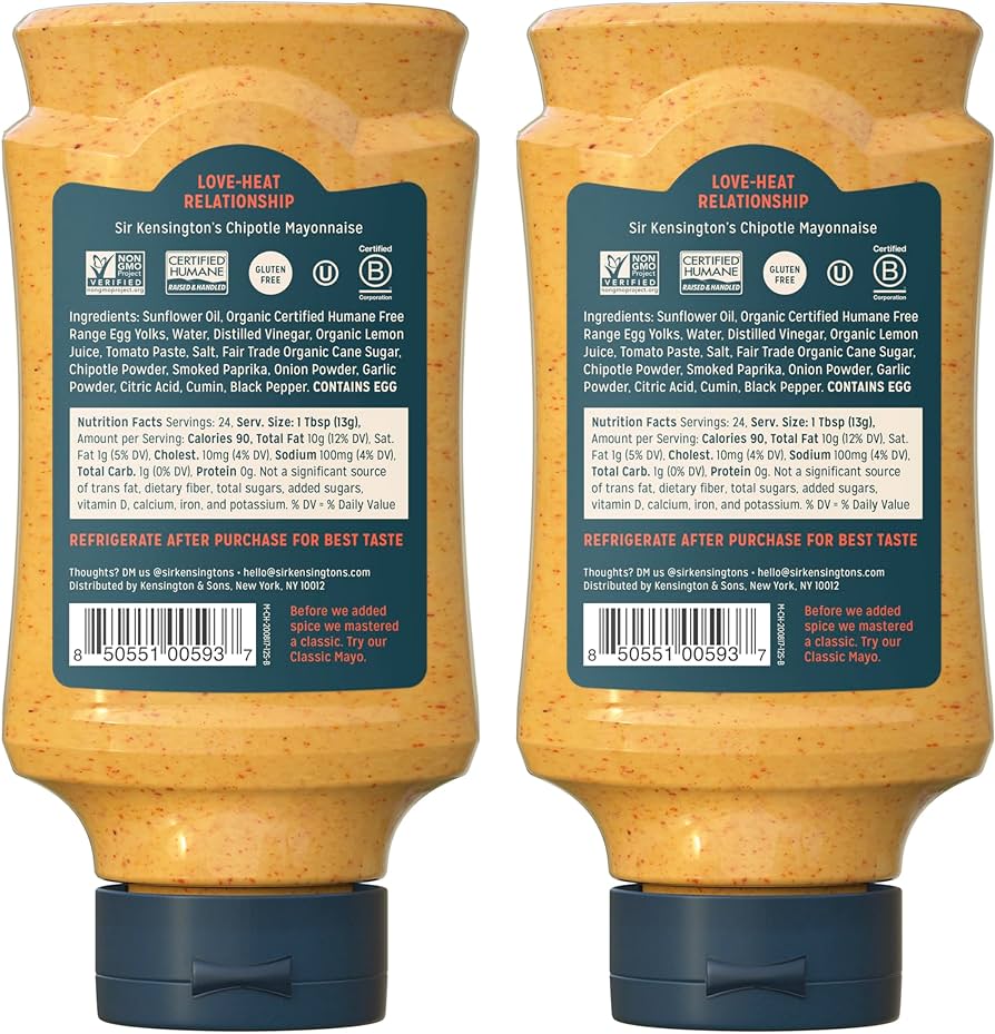 Sir Kensington's Chipotle Mayonnaise - Pack of 2 - Gluten Free
