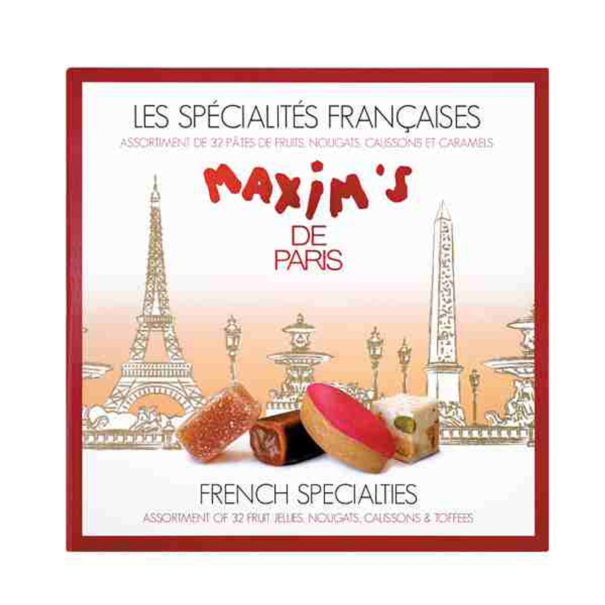 Maxim's De Paris - Assorted French Specialty Candies, 32 pieces