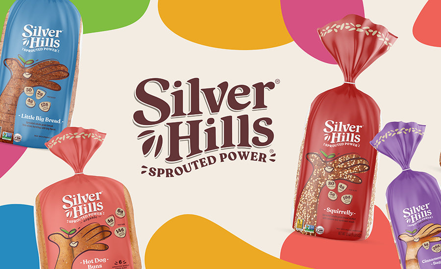 Silver Hills Squirrelly Bread, Low Fat Bread, Made with Organic Sprouted Grains, Non-GMO - Pack of 4