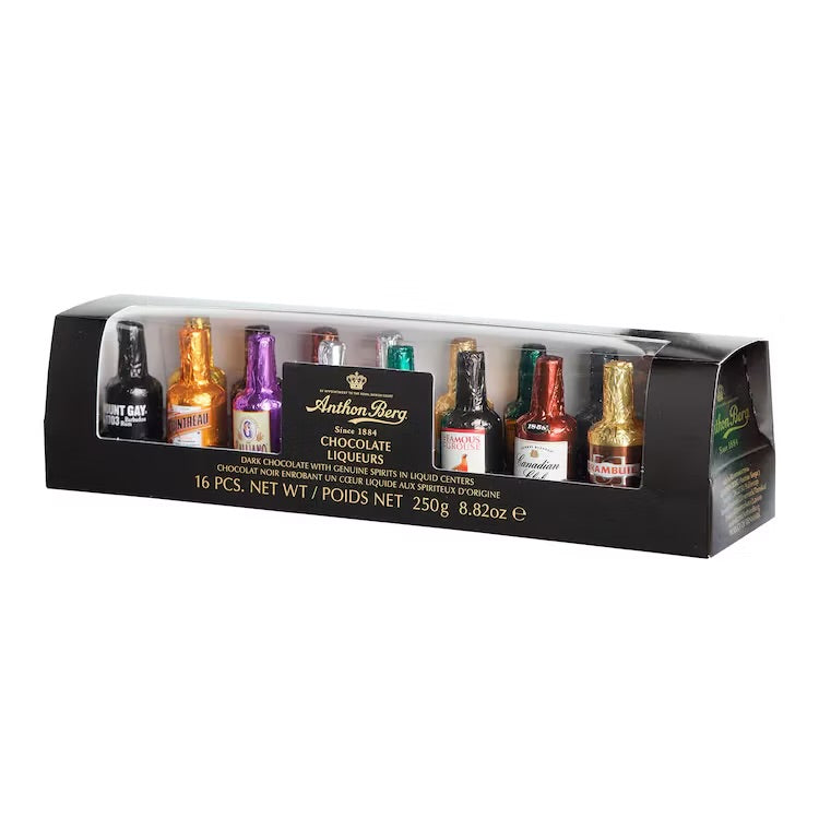 Anthon Berg Chocolate Liqueur Bottle Variety Box - 16 Pieces