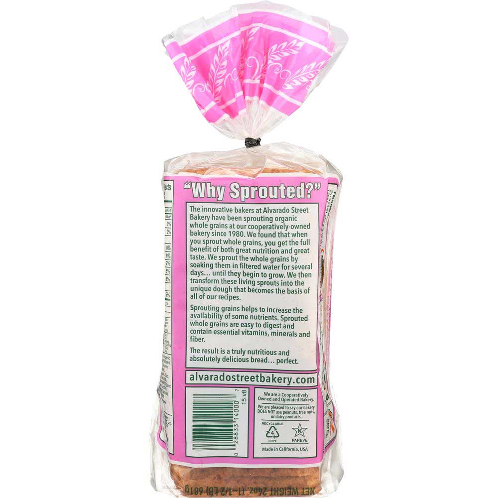Alvarado Street Bakery Organic California Style Sprouted Whole Wheat Bread, Non-GMO - 6/Case