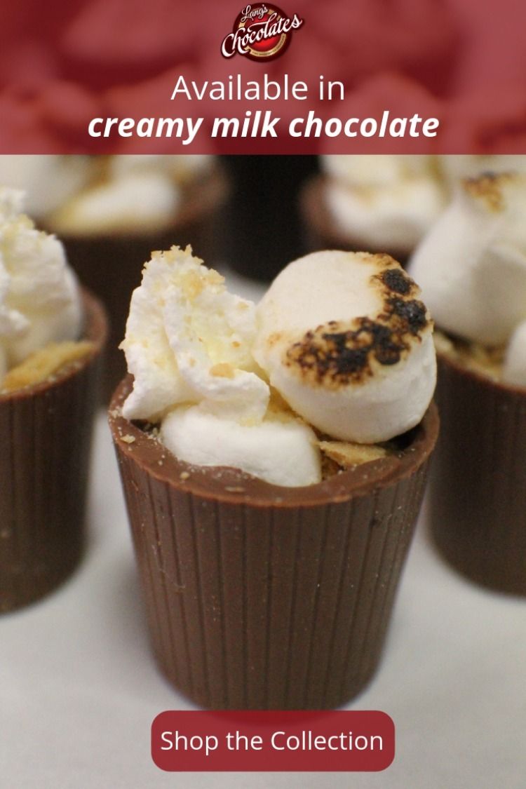 Lang's Chocolates Liqueur Shots, Dessert Cups, Cordials - Milk Chocolate or Dark Chocolate - Gluten Free - 320/Case