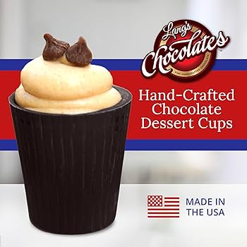 Lang's Chocolates Liqueur Shots, Dessert Cups, Cordials - Milk Chocolate or Dark Chocolate - Gluten Free - 320/Case