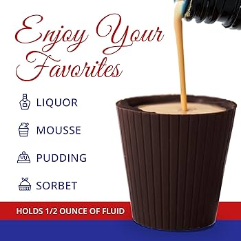 Lang's Chocolates Liqueur Shots, Dessert Cups, Cordials - Milk Chocolate or Dark Chocolate - Gluten Free - 320/Case