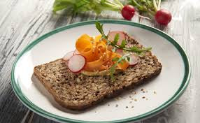 Mestemacher Natural High Fiber Bread 3 Flavor Variety Bundle: (1) Mestemacher Fitness Bread, (1) Mestemacher Rye Bread, and (1) Mestemacher Sunflower Seed Bread, 17.6 Oz. Ea.