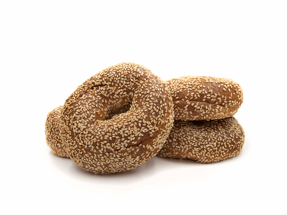 Chompie's Low Carb Sesame Bagels 2g Net Carbs per serving - 3 Bags - 12 Bagels