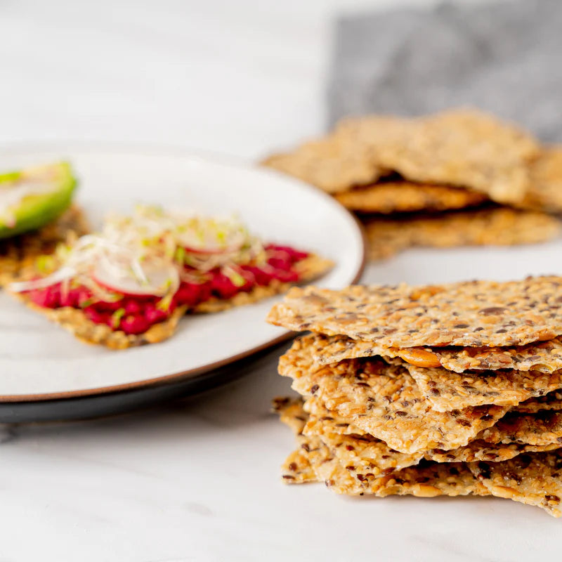 Top Seedz Certified Organic Gluten Free Sea Salt, Rosemary, & 6 Seed Crackers - 6 Pack