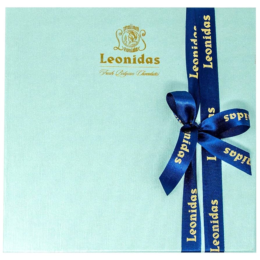 Leonidas Belgian Chocolate Assorted Gift Box – 16 pcs. (approx. 0.6 lbs.) – Belgium Assorted Chocolate Square Box Gourmet Gift