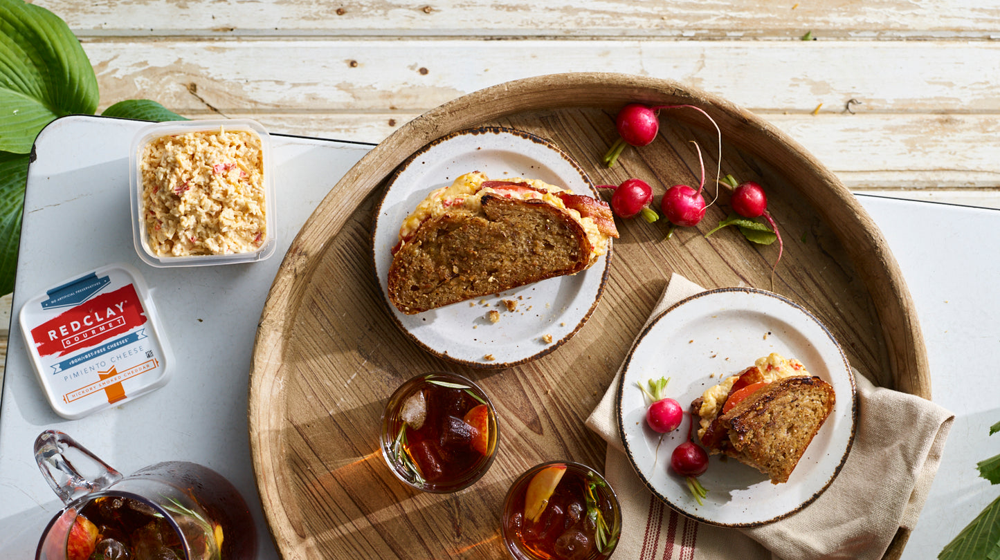 Fried Green Tomato BLTs with Pimento Cheese