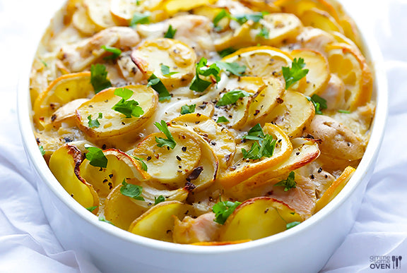 LEMON CHICKEN POTATO CASSEROLE