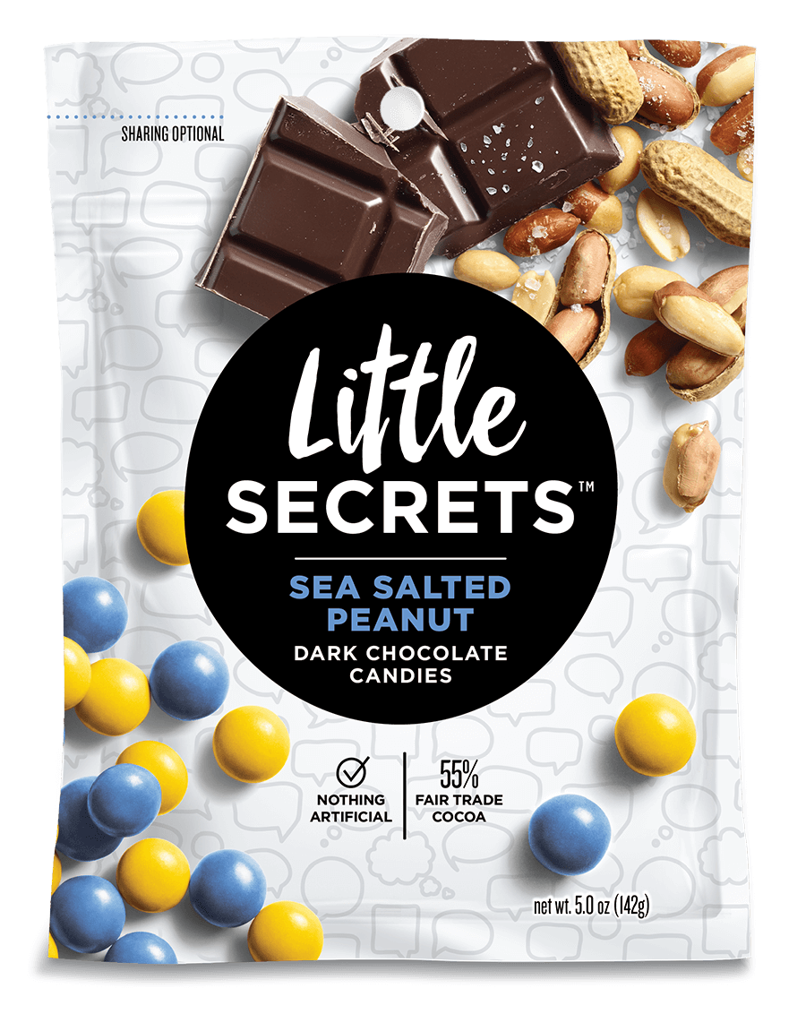 Little Secrets Sea Salted Peanut Dark Chocolate - 12 - 1.5 Ounce Packs