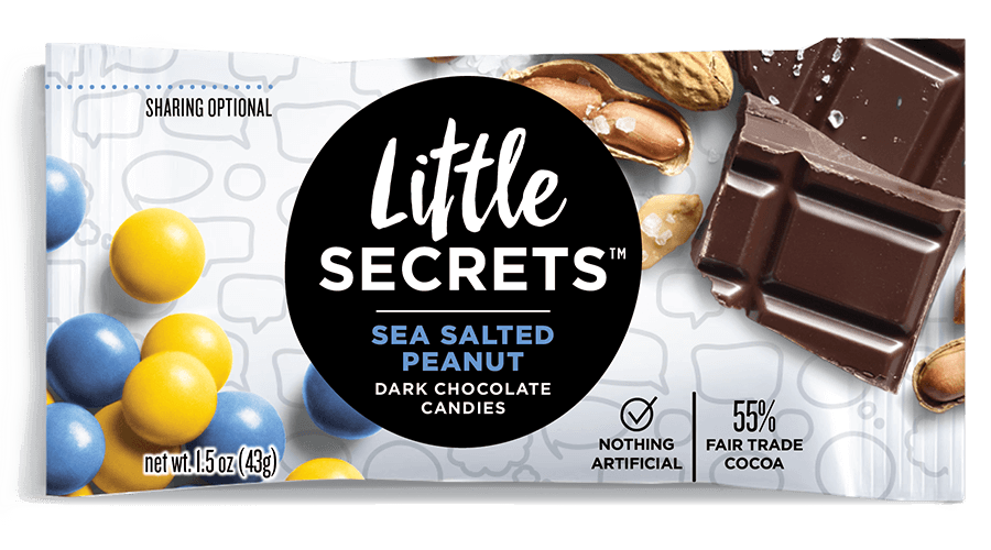 Little Secrets Sea Salted Peanut Dark Chocolate - 12 - 1.5 Ounce Packs