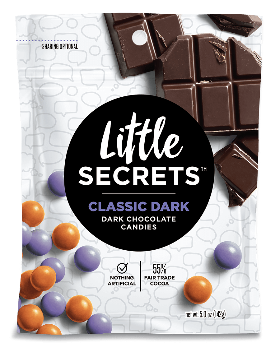 Little Secrets 5 oz Candies, 4 Pack (Classic Dark Chocolate)