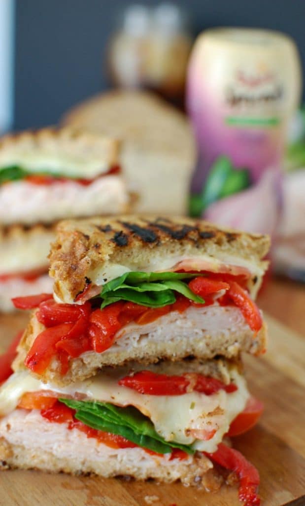 MEDITERRANEAN TURKEY HUMMUS PANINI