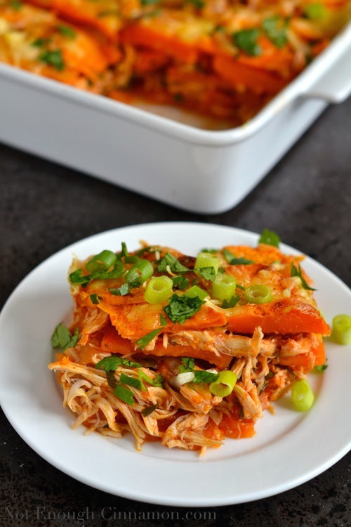 Mexican Sweet Potato Gratin with Chicken