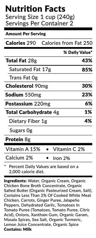 Butter Curry Keto Soup - 2 Pack