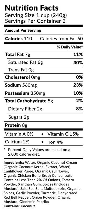 Spicy Cauliflower Keto Soup - 2 Pack