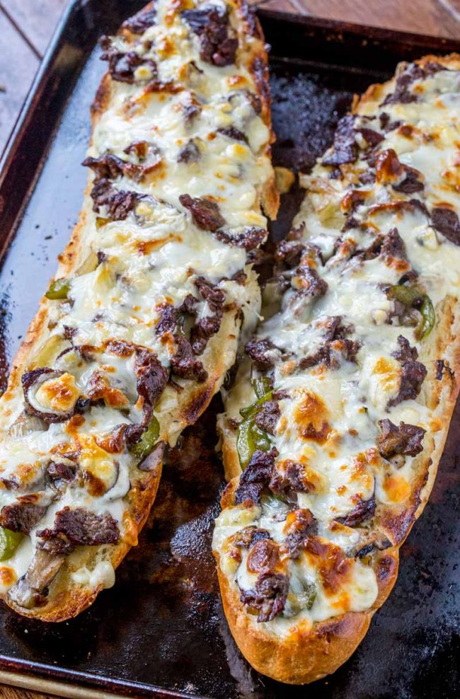 Philly Cheese Steak Cheesy Bread