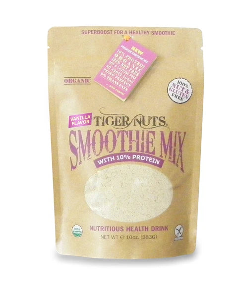 TigerNuts Smoothie Mix w/ Extra Protein - Vanilla Flavor - 10 oz