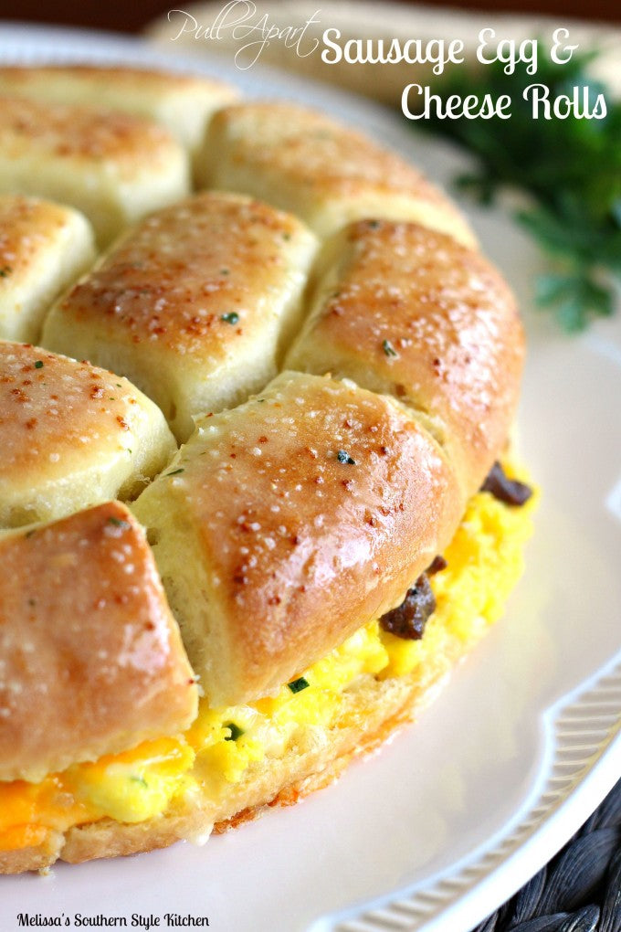 PULL APART SAUSAGE EGG AND CHEESE ROLLS