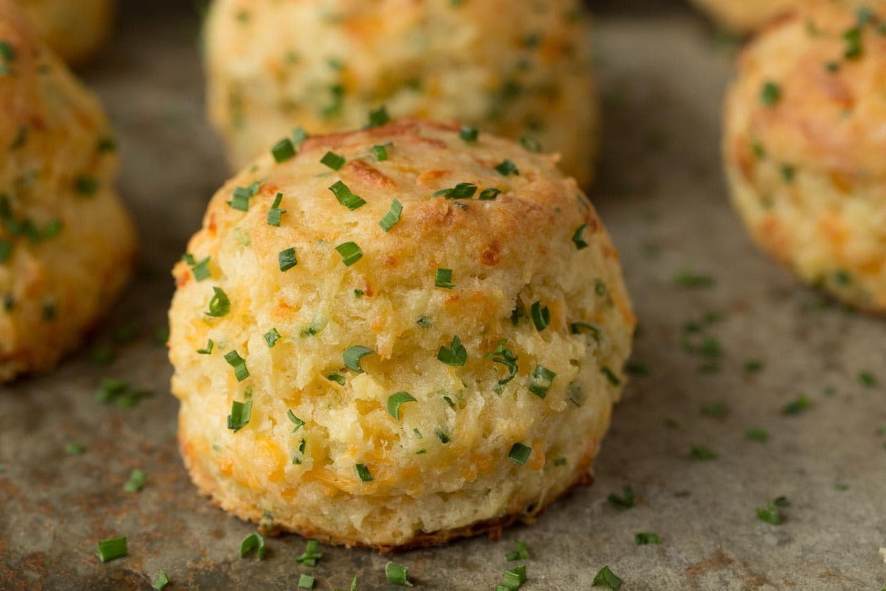 Cheddar Chive Biscuits - 1 dozen