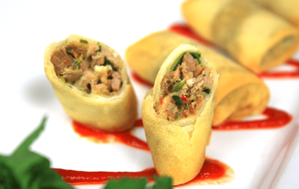 Roast Pork Spring Rolls - 50 pieces per tray