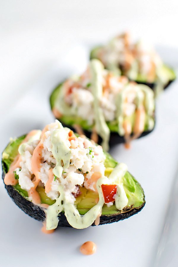 Seafood Stuffed Avocados
