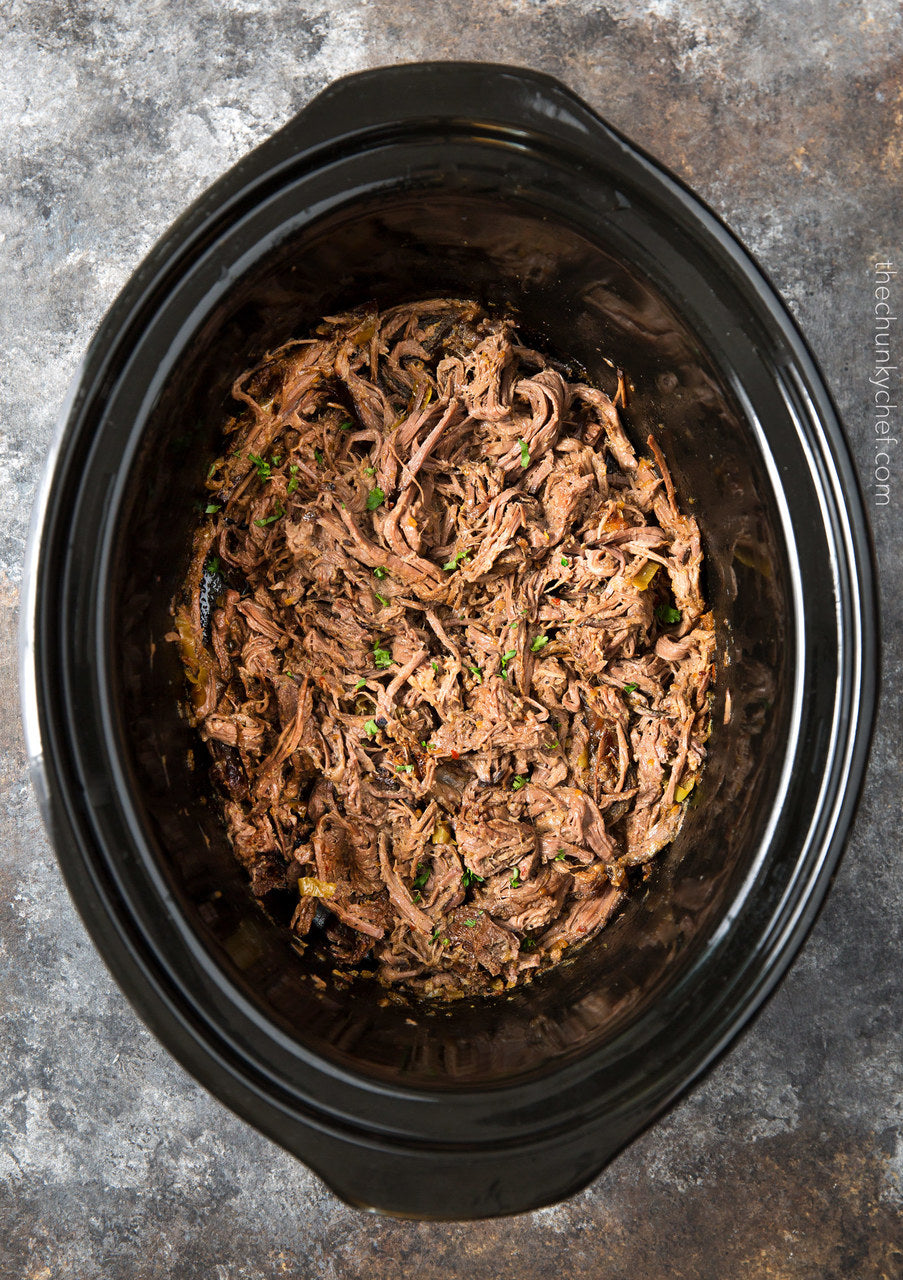 SLOW COOKER SHREDDED ITALIAN BEEF