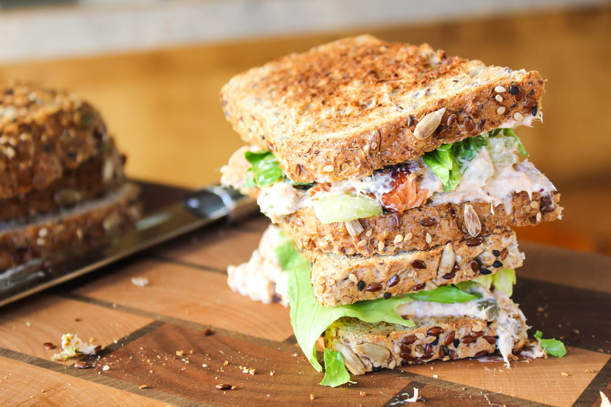 Smoked Salmon Salad Sandwich