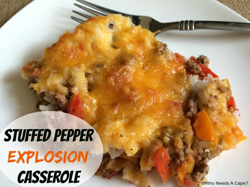 Stuffed Pepper Explosion Casserole