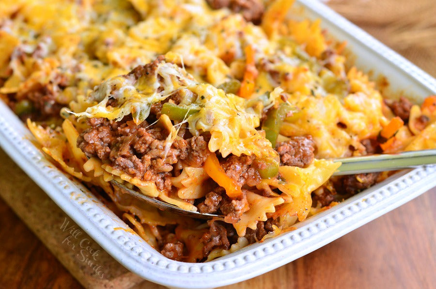 Stuffed Bell Pepper Pasta Casserole