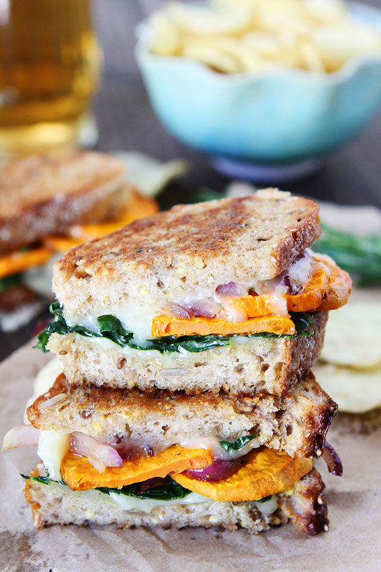 Sweet Potato and Kale Grilled Cheese