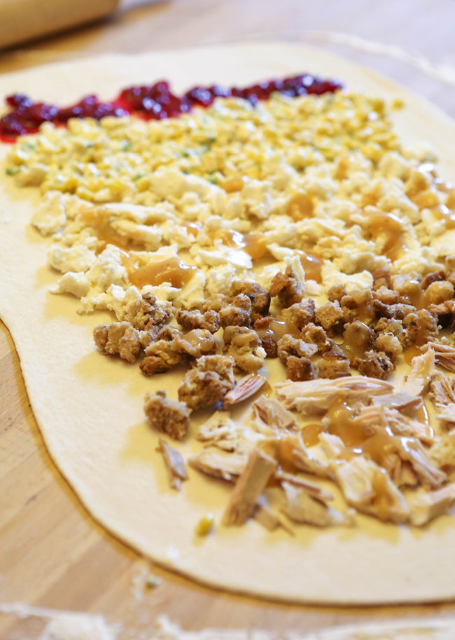 Thanksgiving Leftovers Stromboli