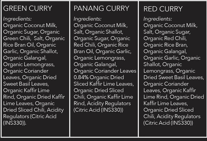 Thai for Two - Organic Curry Sampler Set - 3 Pack