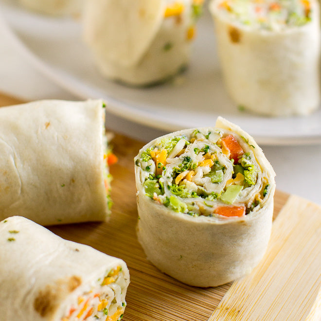 VEGETABLE TORTILLA ROLL UPS