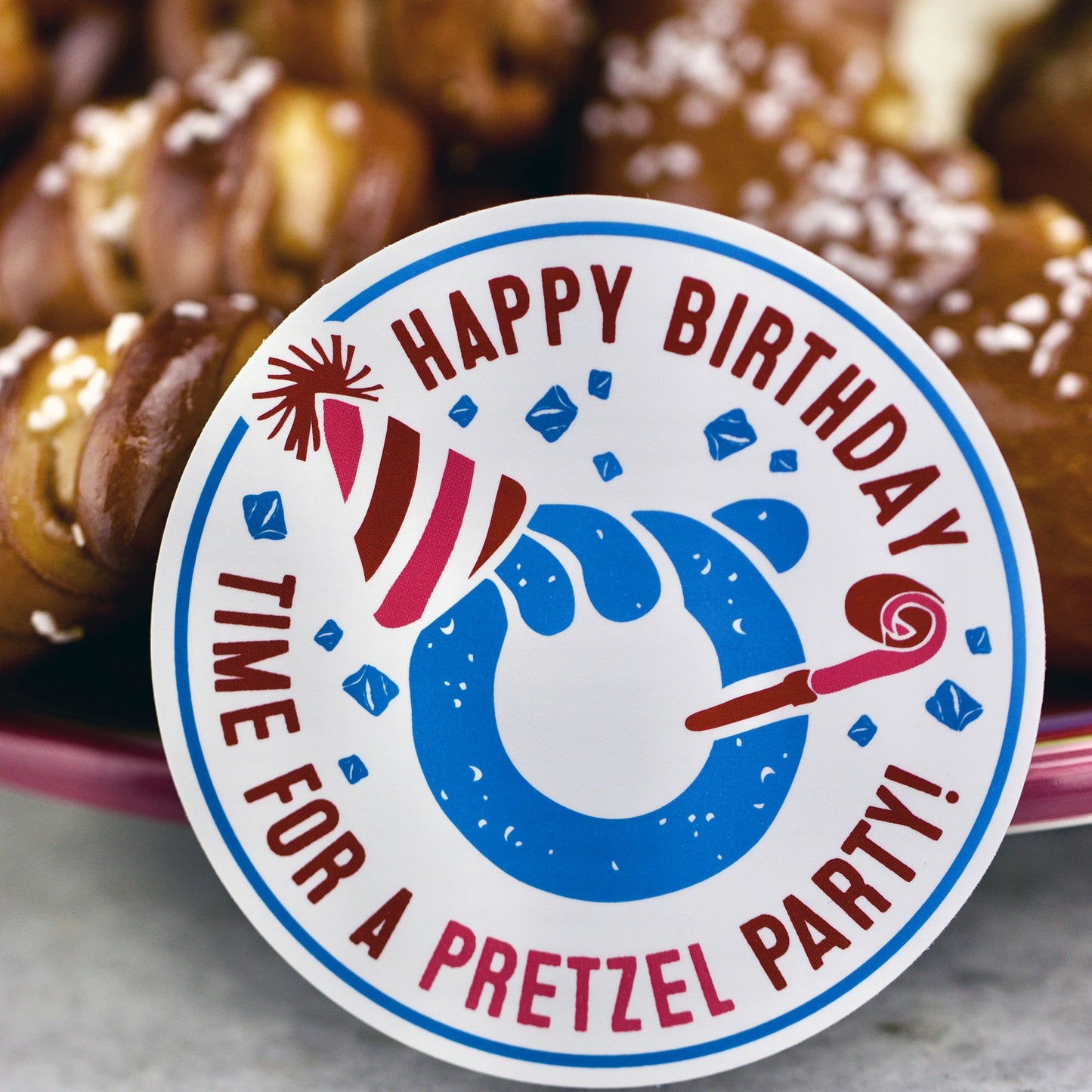 BIRTHDAY BASH BIRTHDAY GIFT BOX - Artisanal Soft Pretzels, Mustard & Gourmet Flavored Salts