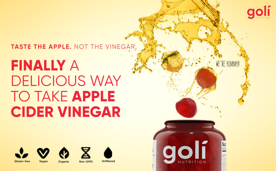 Apple Cider Vinegar Gummy Vitamins by Goli Nutrition - 3 Pack