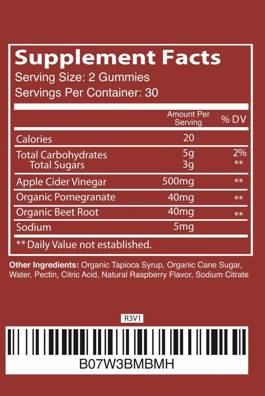 Apple Cider Vinegar Gummies for Weight Loss with The Mother - 2 Pack