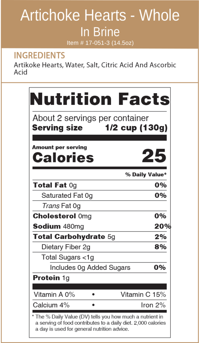 Cucina & Amore Artichoke Hearts, Whole in Brine - 6 Pack