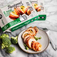 Real Good Foods Bacon Wrapped Stuffed Chicken Broc & Cheese 2ct
