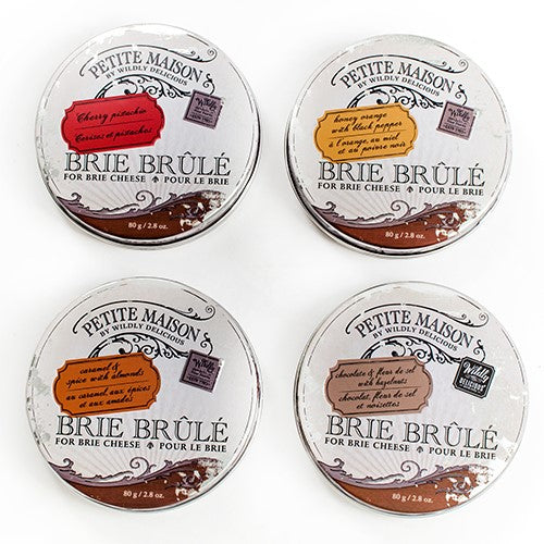 BRIE CHEESE, BRIE BRULEE TOPPINGS & CHEESE BAKER GIFT SET