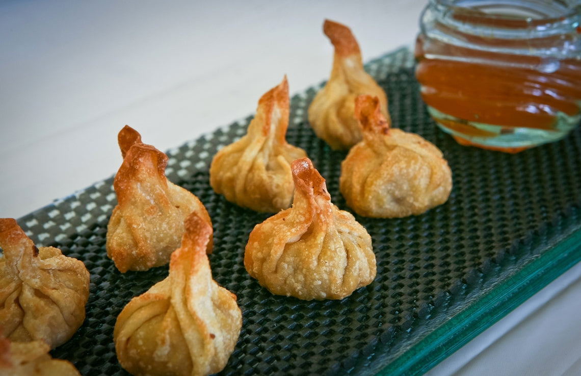 Spinach & Artichoke Beggar's Purses - 100 pieces per tray