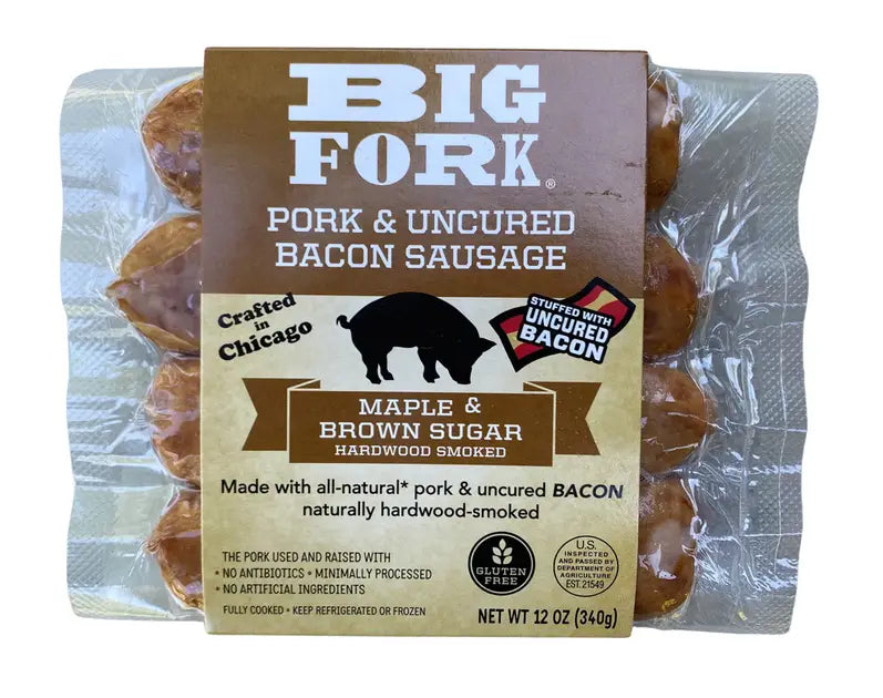 Maple & Brown Sugar Bacon Sausage - 8/Case