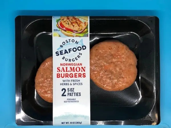Norwegian Salmon Burgers - 8 Packs - Gluten Free