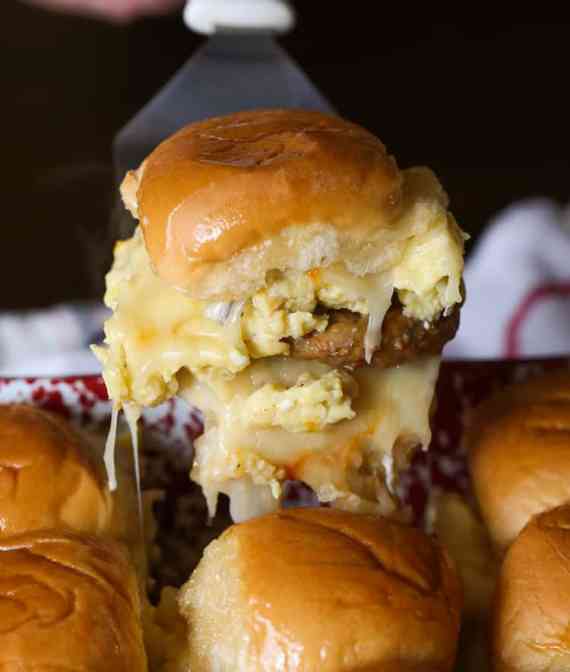 Maple Sausage Breakfast Sliders